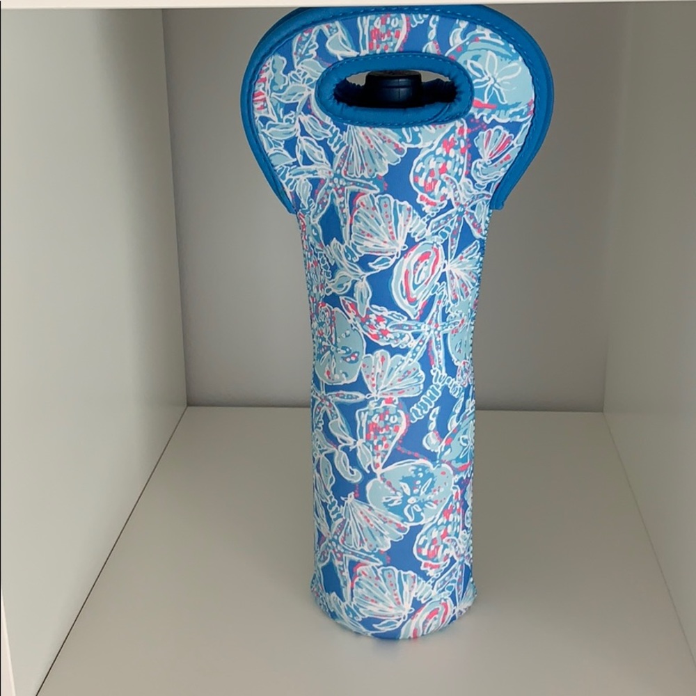 Lily Pulitzer neoprene wine carrier